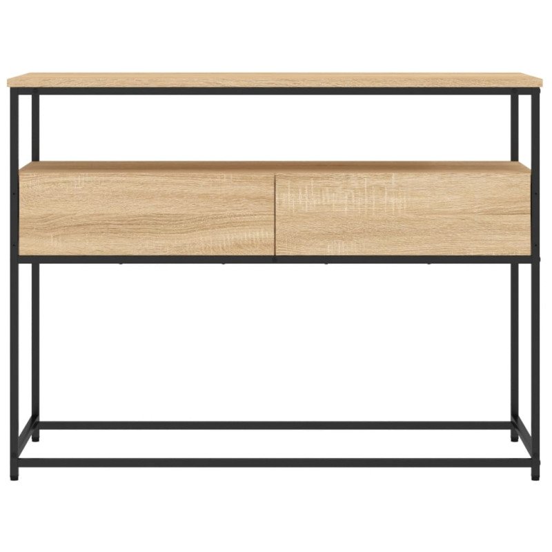 vidaXL Konzolový stolík dub sonoma 100x40x75 cm kompozitné drevo