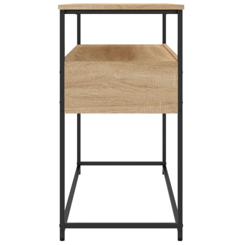 vidaXL Konzolový stolík dub sonoma 100x40x75 cm kompozitné drevo