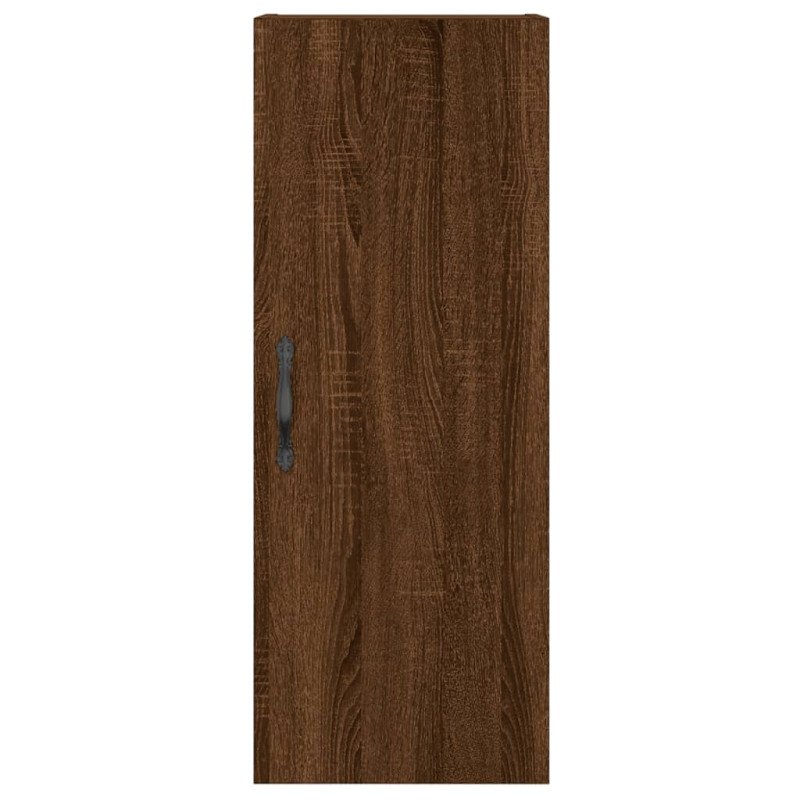 vidaXL Vysoká skrinka hnedý dub 34,5x34x180 cm spracované drevo