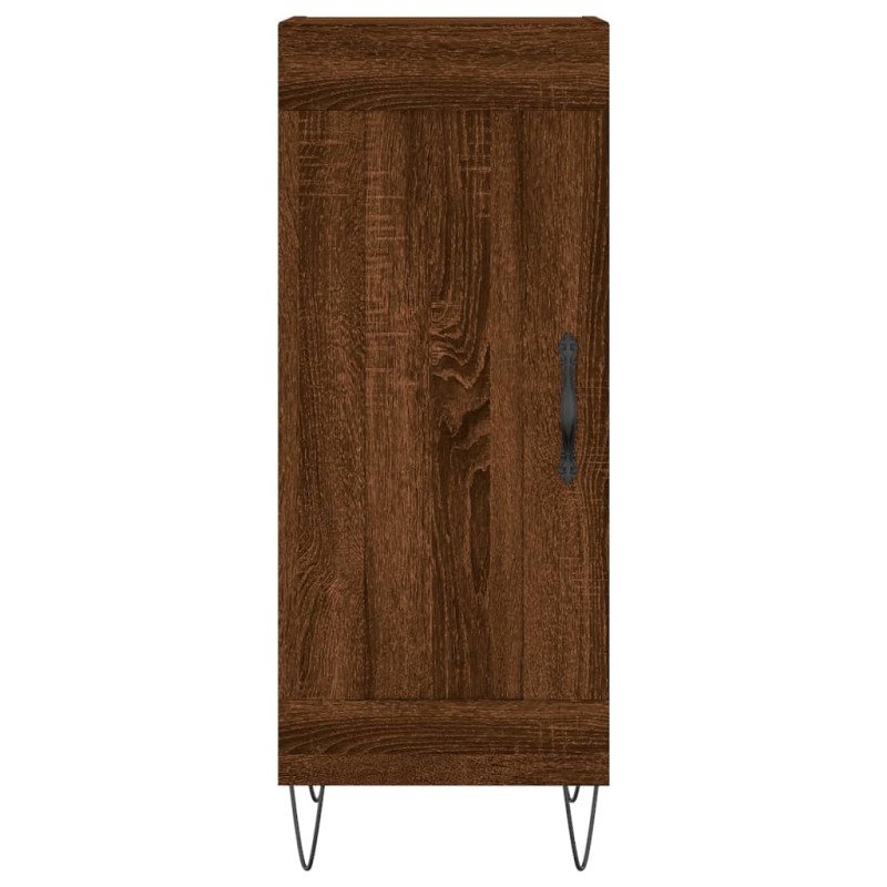 vidaXL Vysoká skrinka hnedý dub 34,5x34x180 cm spracované drevo