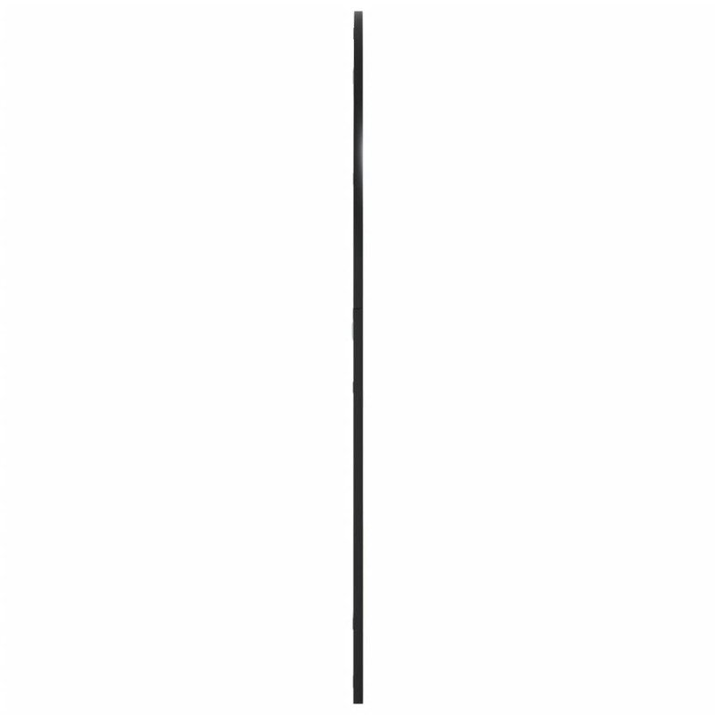 vidaXL Nástenné zrkadlo čierne 100x110 cm oblúkové železné