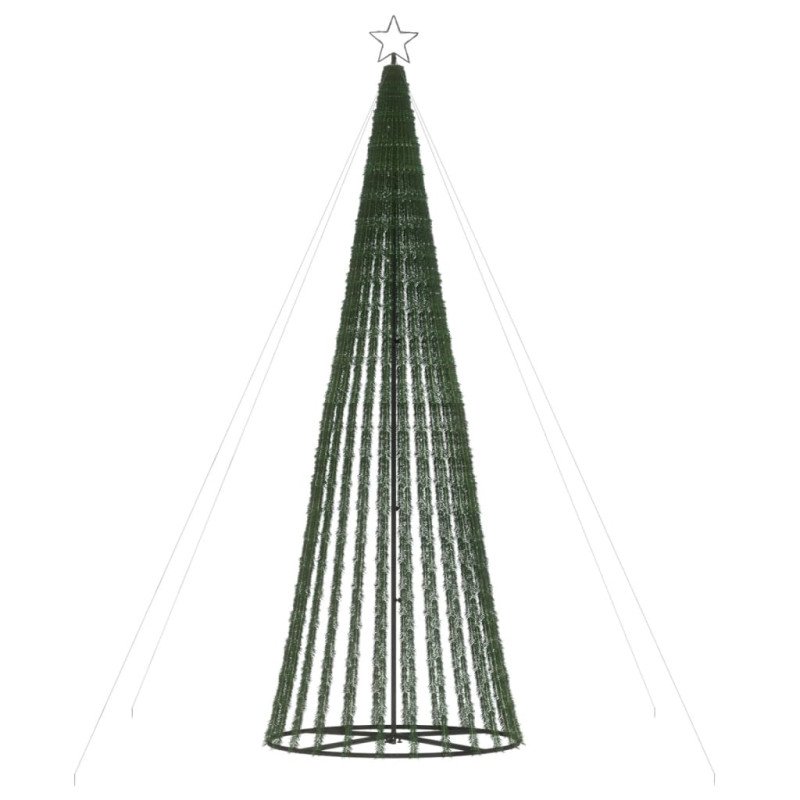 vidaXL Kužeľ na osvetlenie vianočného stromčeka 688 LED modrých 300 cm