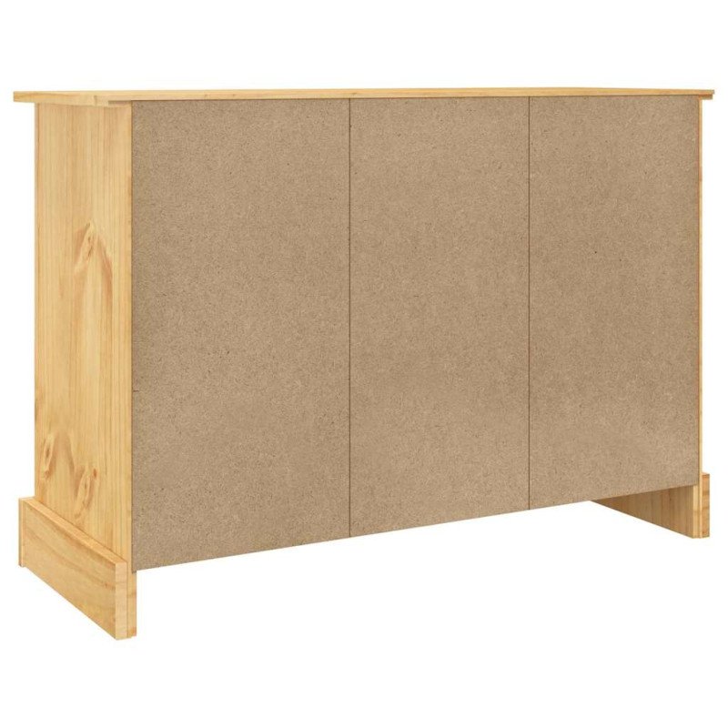 vidaXL Komoda Corona, hnedá 112x43x78 cm, masívna mexická borovica