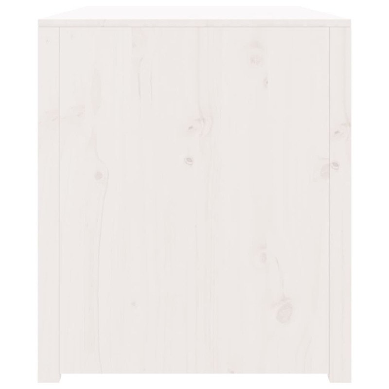 vidaXL Vonkajšia kuchynská skrinka biela 106x55x64 cm borovicový masív
