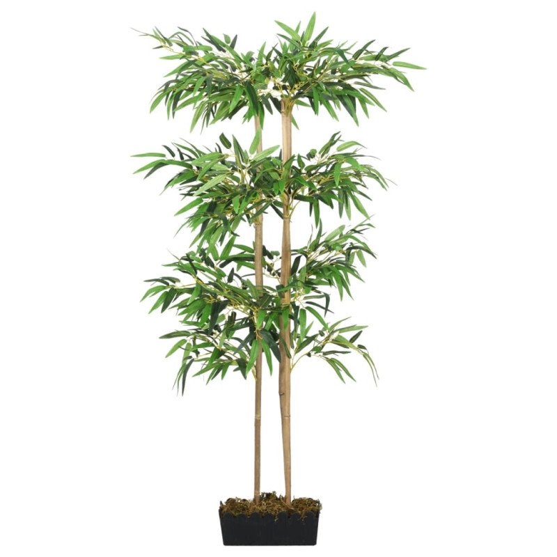 vidaXL Umelý bambusový strom 988 listov 150 cm zelený