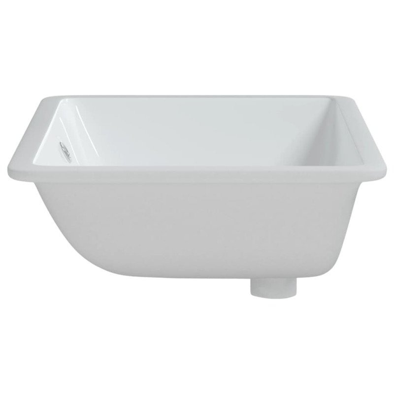 vidaXL Kúpeľňové umývadlo biele 60x40x21 cm obdĺžnikové keramické