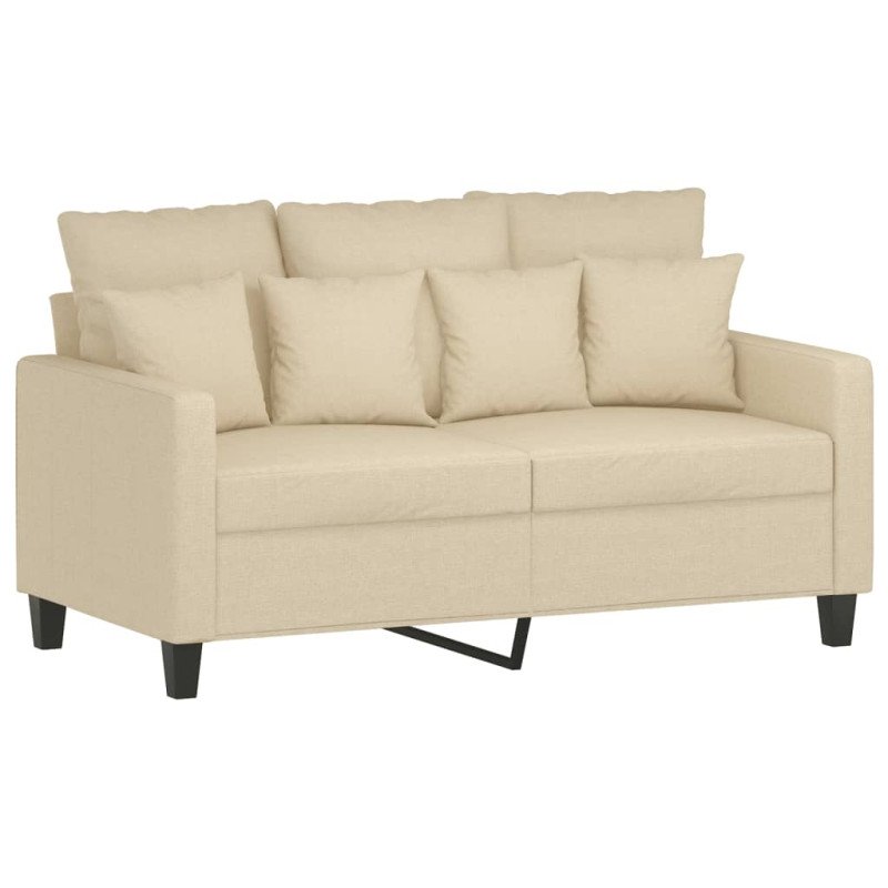 vidaXL 2-miestna pohovka krémová 120 cm látka