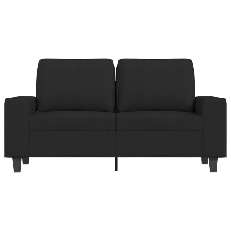 vidaXL 2-miestna pohovka čierna 120 cm látka