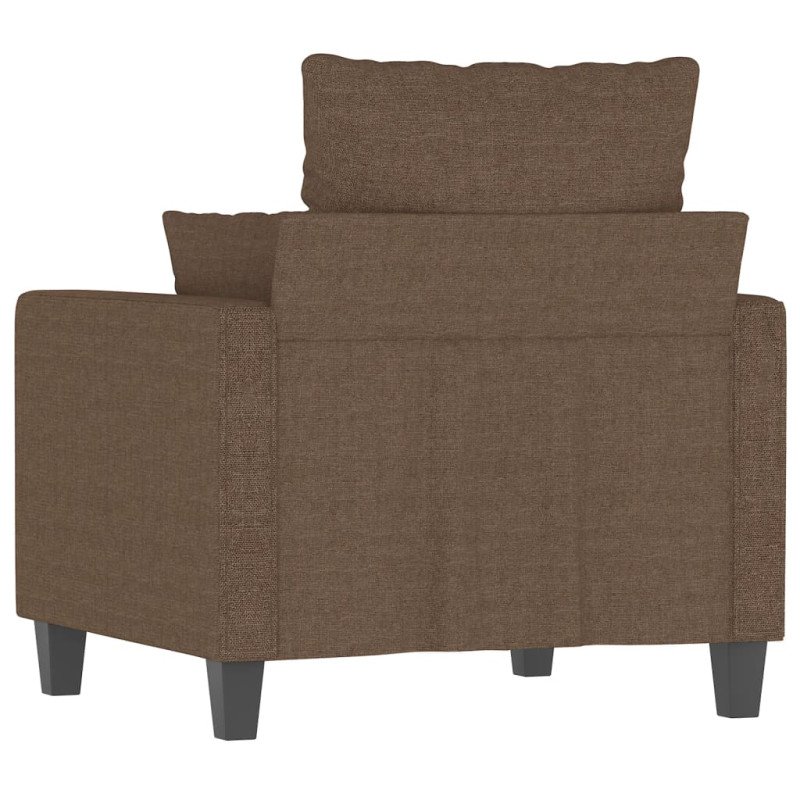 vidaXL Jednomiestna pohovka, hnedá 60 cm, látka