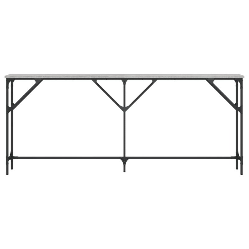 vidaXL Konzolový stolík sivý sonoma 180x23x75 cm kompozitné drevo