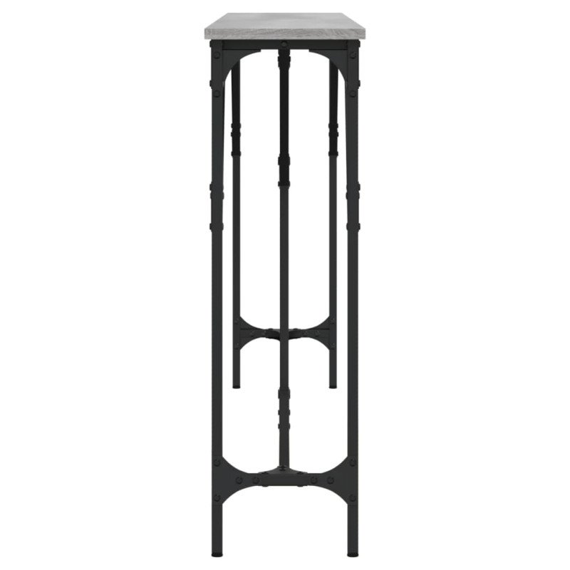 vidaXL Konzolový stolík sivý sonoma 180x23x75 cm kompozitné drevo