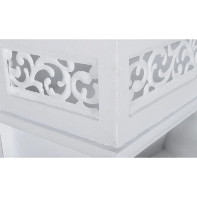 Nástenná polica/vešiak s 3 zásuvkami a 2 háčikmi