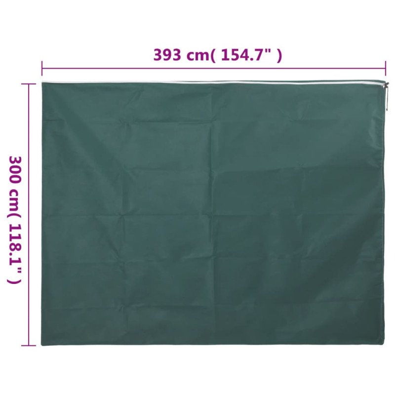 vidaXL Flísový kryt so zipsom 70 g/m² 3,93x3 m