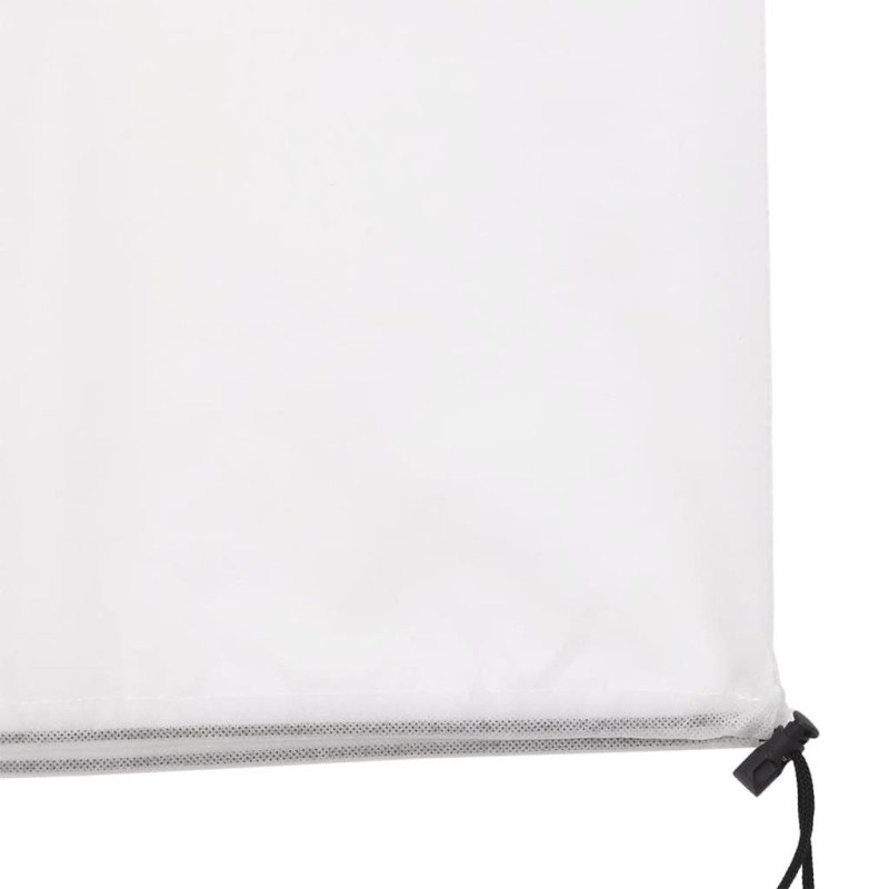 vidaXL Flísový kryt na rastliny so zipsom 2 ks 70 g/m² 3,14x2,5 m