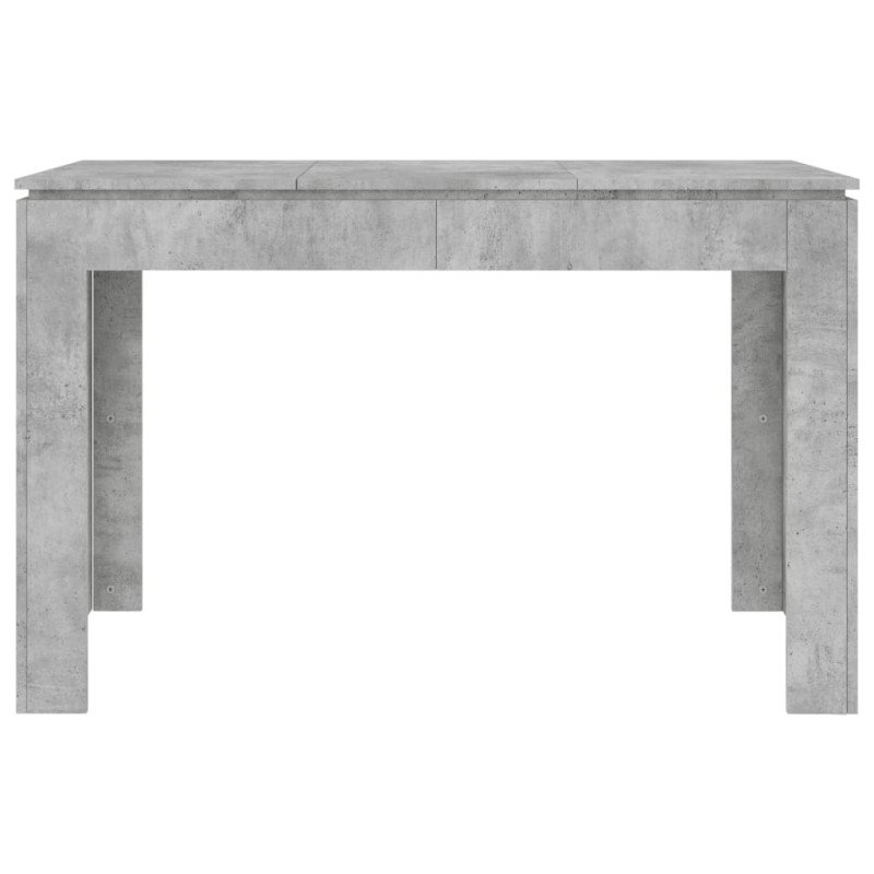 vidaXL Jedálenský stôl, betónovo sivý 120x60x76 cm, drevotrieska