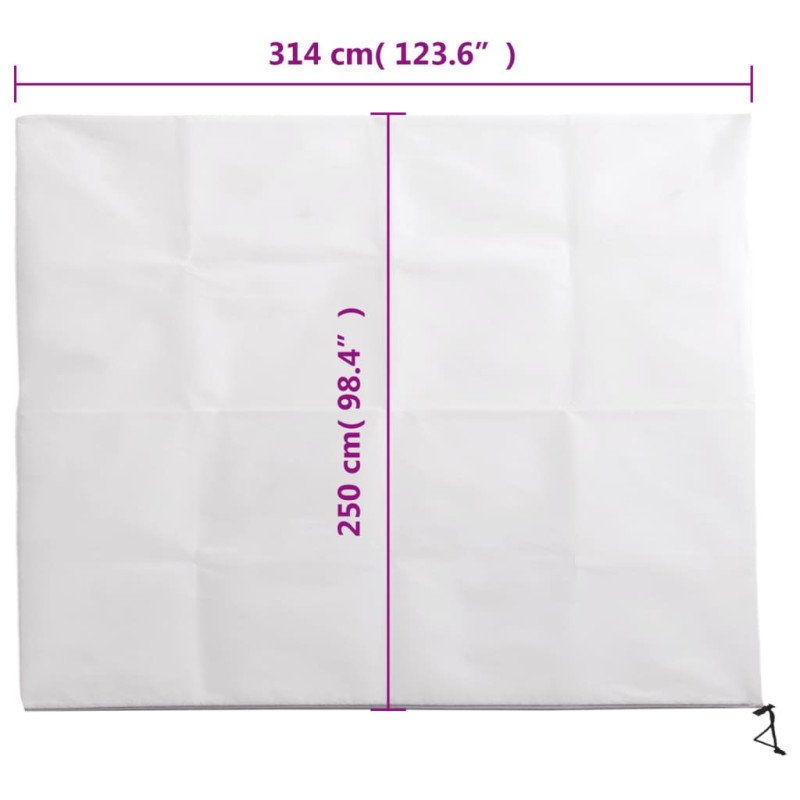 vidaXL Flísový kryt na rastliny so zipsom 10 ks 70 g/m² 3,14x2,5 m