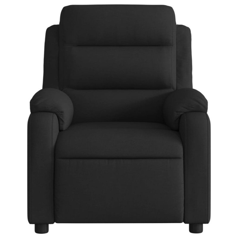 vidaXL Elektrické masážne kreslo čierne látka