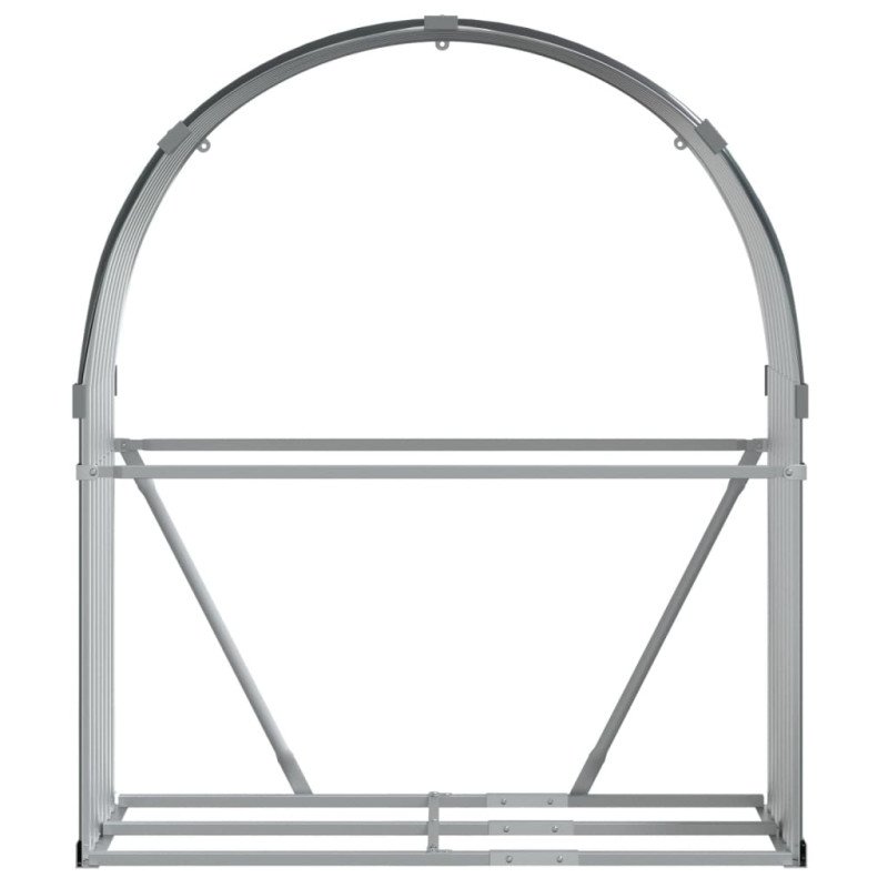 vidaXL Držiak na polená antracitový 120x45x140 cm pozinkovaná oceľ
