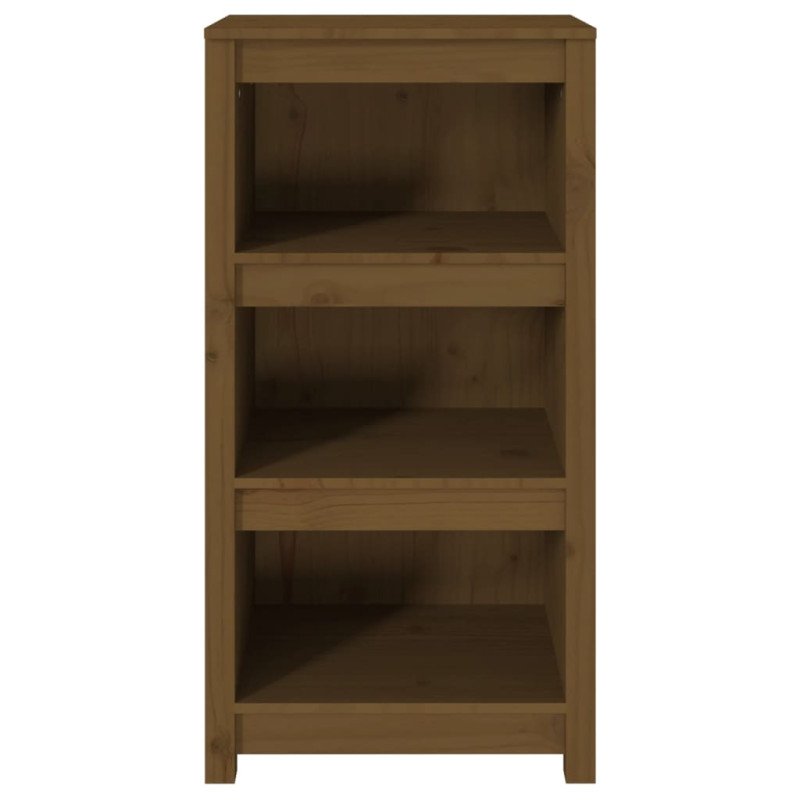 VidaXL Knižnica medovohnedá 50x35x97 cm masívna borovica