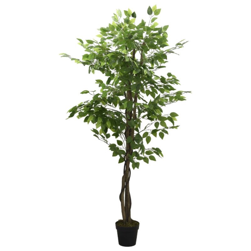 vidaXL Umelý fikusový strom 378 listov 80 cm zelený