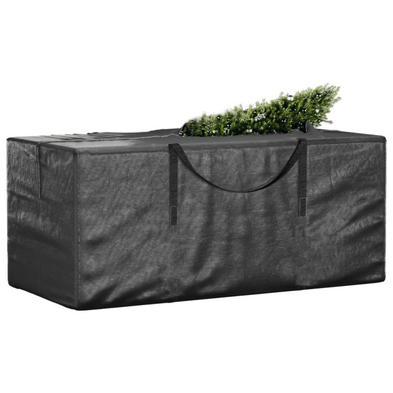 vidaXL Úložná taška na vianočný stromček čierna 150x75x75cm polyetylén