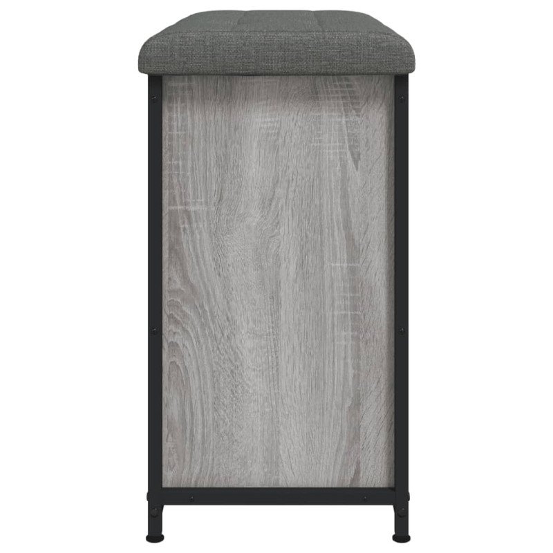 vidaXL Lavička na topánky s vyklápacou zásuvkou sivá sonoma 62x32x56cm
