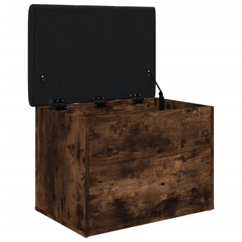 vidaXL Úložná lavička dymový dub 62x42x45 cm kompozitné drevo