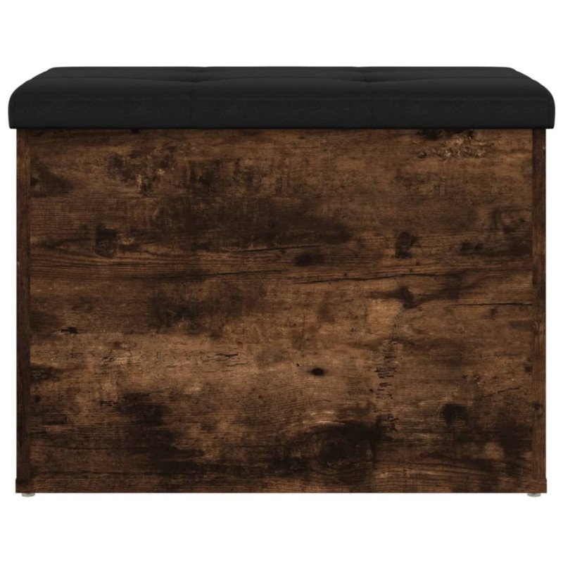 vidaXL Úložná lavička dymový dub 62x42x45 cm kompozitné drevo