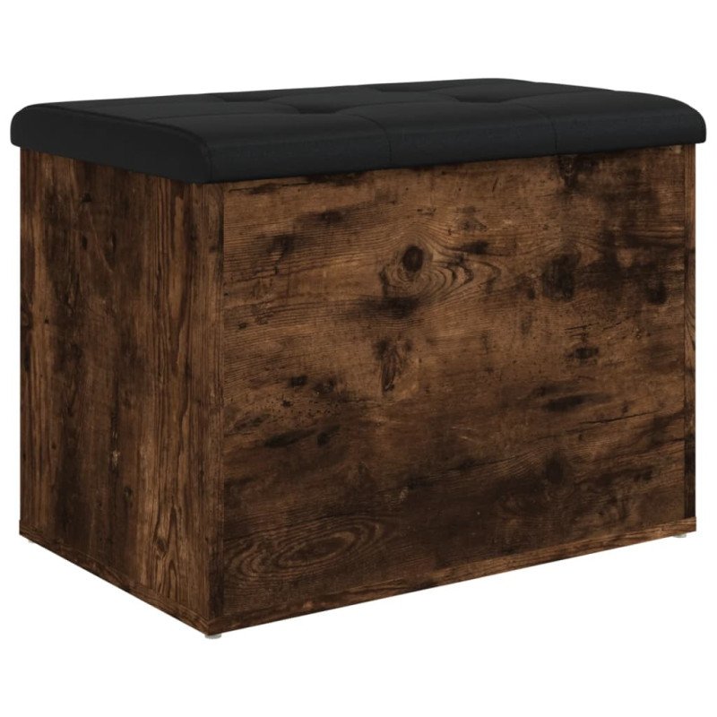 vidaXL Úložná lavička dymový dub 62x42x45 cm kompozitné drevo