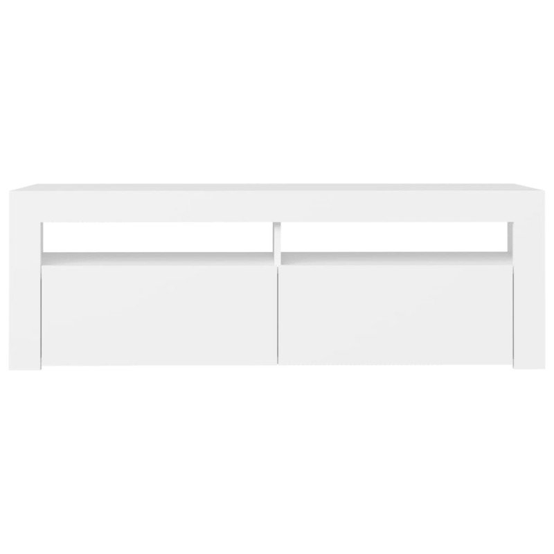 vidaXL TV skrinka s LED svetlami biela 120x35x40 cm vidaXL TV skrinka s LED svetlami biela 120x35x40 cm