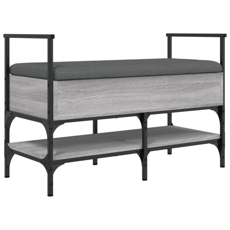 vidaXL Lavička na topánky sivá sonoma 85,5x42x57,5 cm kompozitné drevo