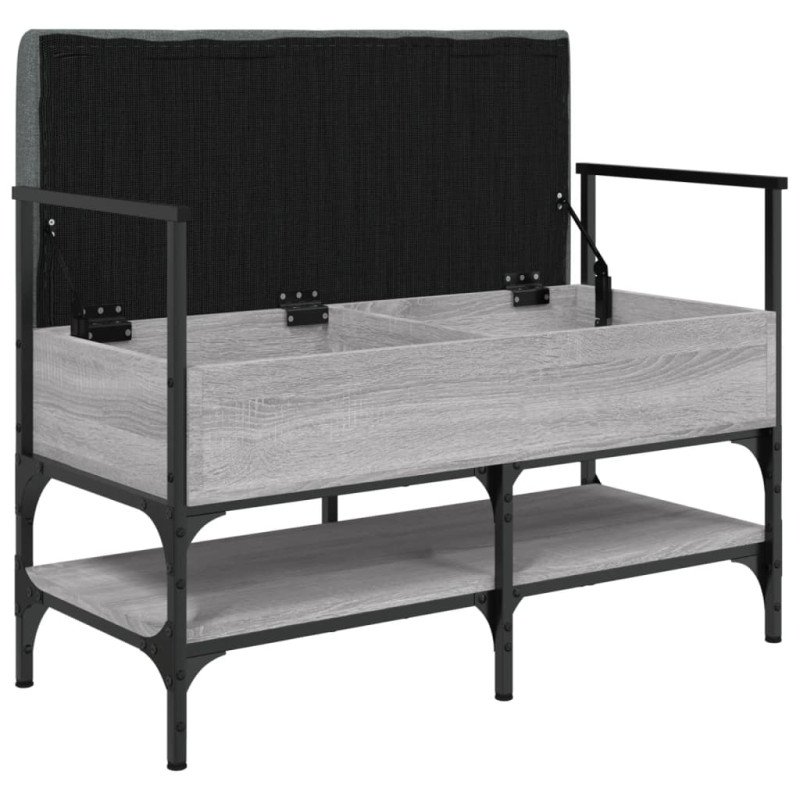 vidaXL Lavička na topánky sivá sonoma 85,5x42x57,5 cm kompozitné drevo