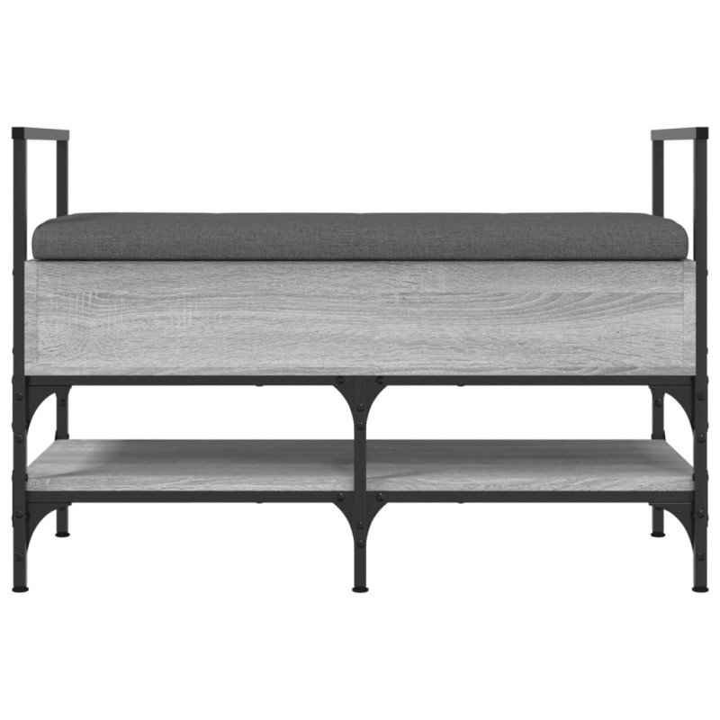 vidaXL Lavička na topánky sivá sonoma 85,5x42x57,5 cm kompozitné drevo