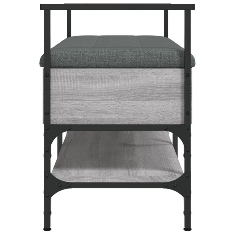 vidaXL Lavička na topánky sivá sonoma 85,5x42x57,5 cm kompozitné drevo