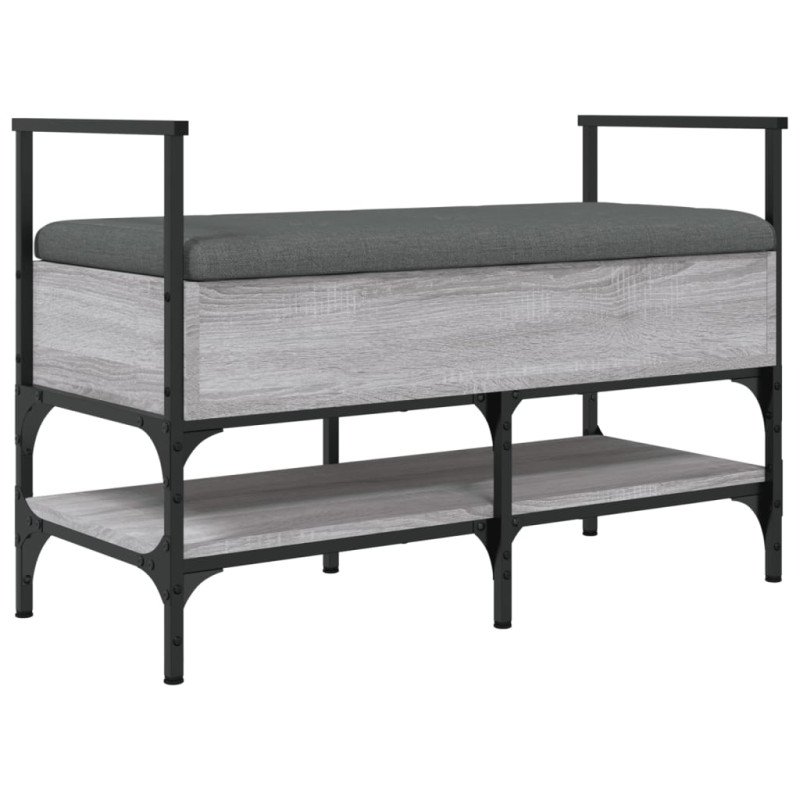 vidaXL Lavička na topánky sivá sonoma 85,5x42x57,5 cm kompozitné drevo