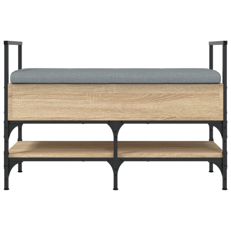 vidaXL Lavička na topánky dub sonoma 85,5x42x57,5 cm kompozitné drevo