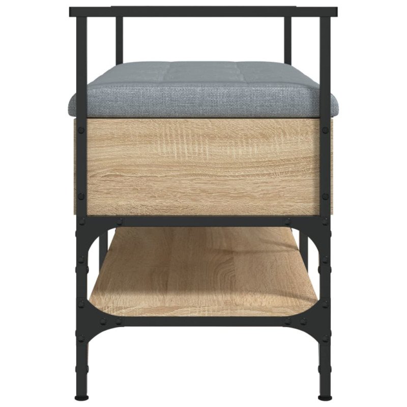 vidaXL Lavička na topánky dub sonoma 85,5x42x57,5 cm kompozitné drevo