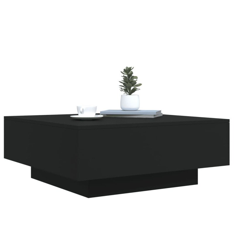 vidaXL Konferenčný stolík čierny 80x80x31cm drevotrieska
