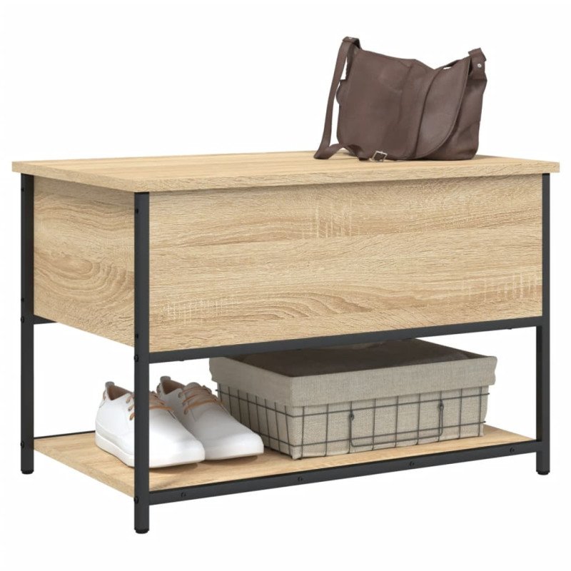 vidaXL Úložná lavička dub sonoma 70x42,5x47 cm kompozitné drevo