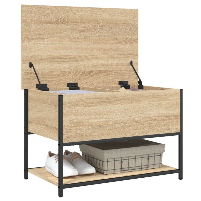 vidaXL Úložná lavička dub sonoma 70x42,5x47 cm kompozitné drevo