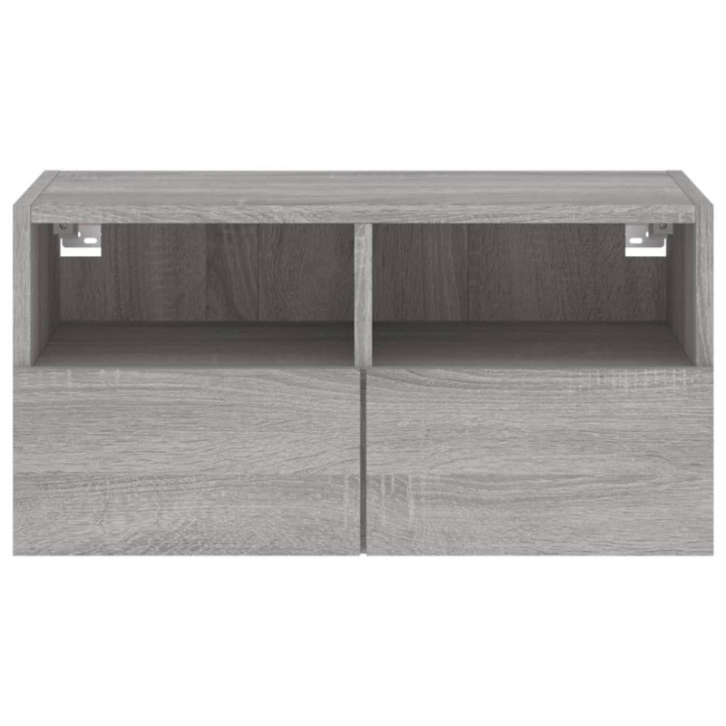 vidaXL TV nástenná skrinka sivá sonoma 60x30x30 cm kompozitné drevo
