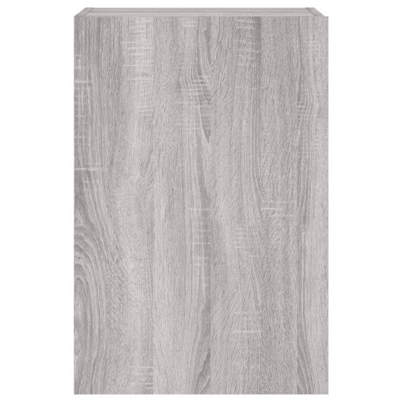 vidaXL TV nástenné skrinky 2 ks sivé sonoma 40,5x30x60cm kompoz. drevo