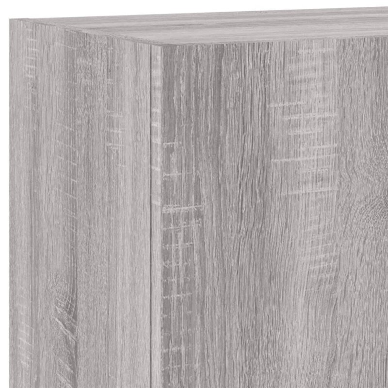 vidaXL TV nástenné skrinky 2 ks sivé sonoma 40,5x30x60cm kompoz. drevo