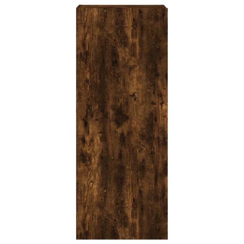 vidaXL TV nástenná skrinka dymový dub 40,5x30x102 cm kompozitné drevo