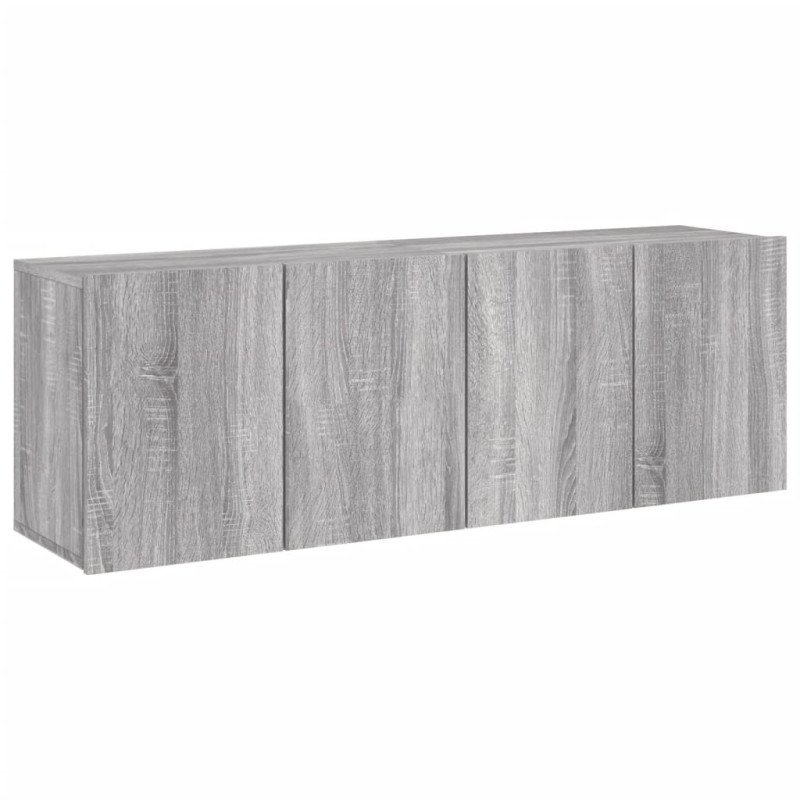 vidaXL TV skrinky nástenné 2 ks sivé sonoma 60x30x41 cm