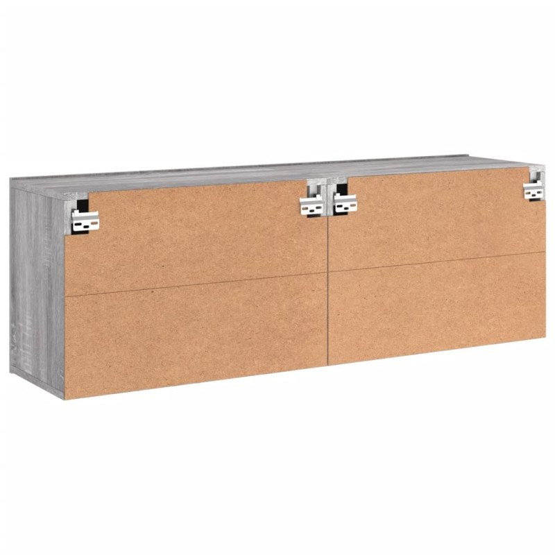 vidaXL TV skrinky nástenné 2 ks sivé sonoma 60x30x41 cm