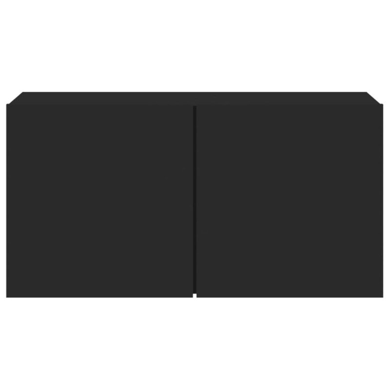 vidaXL TV skrinka nástenná čierna 80x30x41 cm