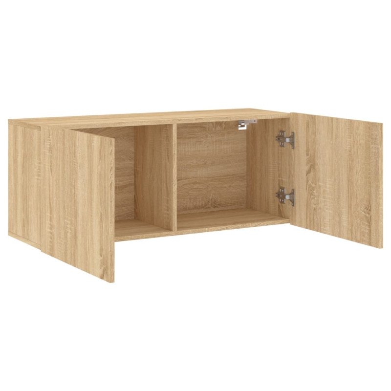 vidaXL TV skrinka nástenná dub sonoma 100x30x41 cm