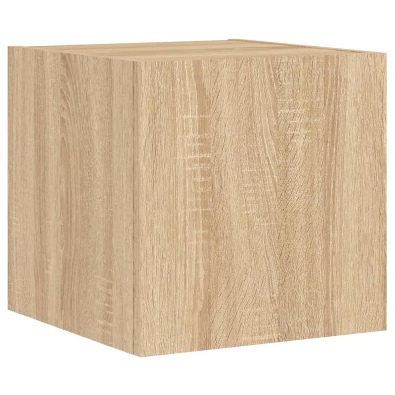 vidaXL TV nástenné skrinky s LED svetlami 2 ks dub sonoma 30,5x35x30cm