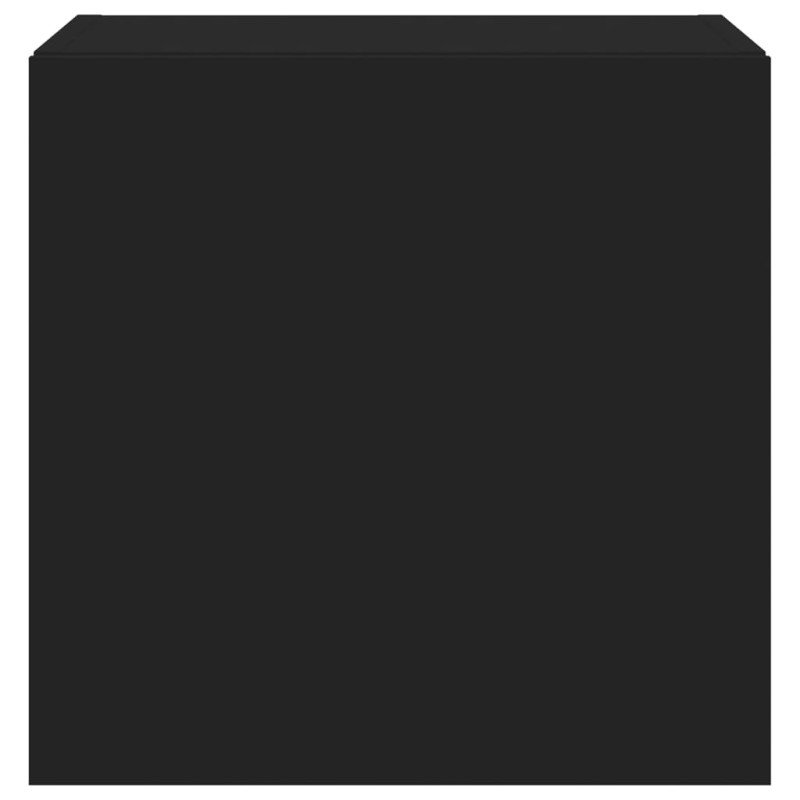 vidaXL TV nástenné skrinky s LED svetlami 2 ks čierne 40,5x35x40 cm